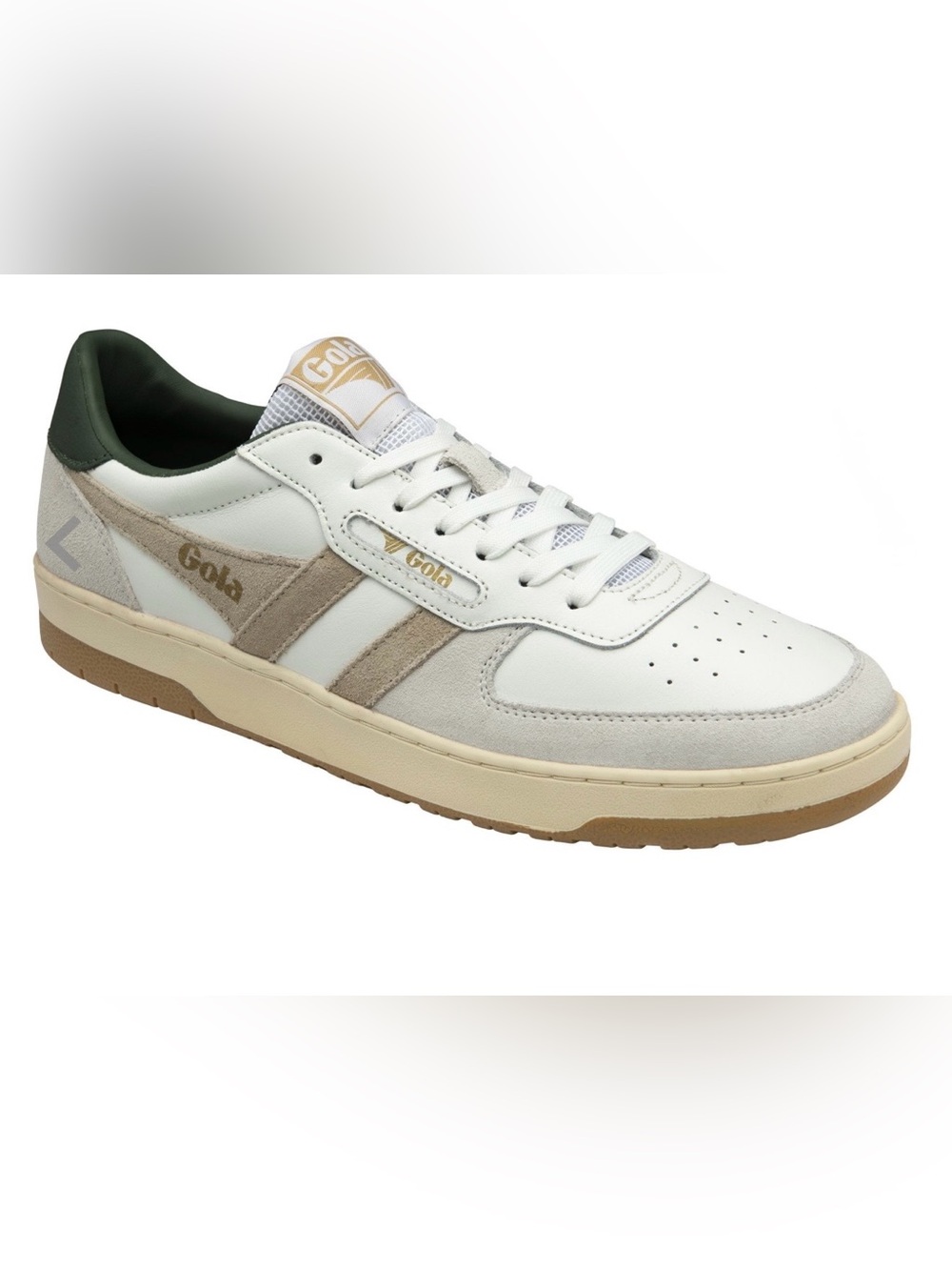 Gola Classics Men's Hawk Sneakers
White/Bone/Dark Khaki Size 8